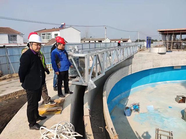 河南万川环保设备公司领导到永城、济南两个项目视察工作