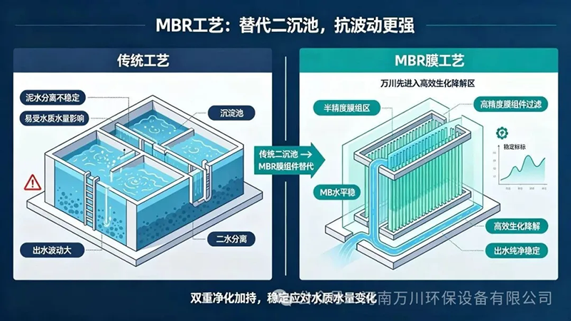 告别污水超标！万川MBR工艺，稳定达标更省心
